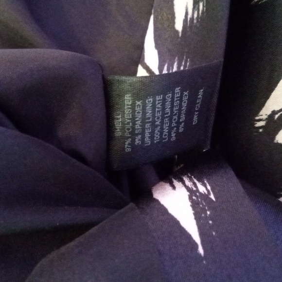 WHBM removable straps bow accent satin feel midi floral formal dress, like new - Picture 9 of 15